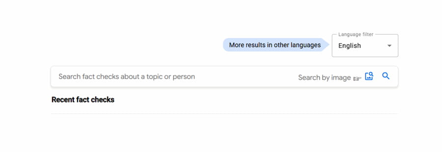 Google Fact Check Explorer