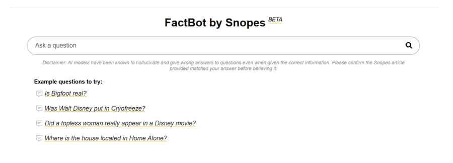 Snopes fact check